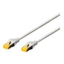 DIGITUS Patchkabel Cat6a S/FTP 2xRJ45  0.25mgrau Hebelschutz