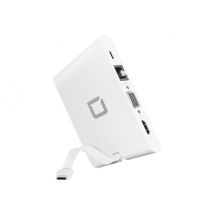 DICOTA USB-C Portable Docking 9-in-1 with HDMI - docking station - USB-C - VGA, HDMI
