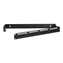 Startech 1U Hinged Wall Mount Patch Panel Bracket - 4 inch Deep - 19" Patch Panel Swing Rack for Shallow Network Equipment- 17lbs (WALLMOUNTH1) - wall mount bracket - 1U - 19"