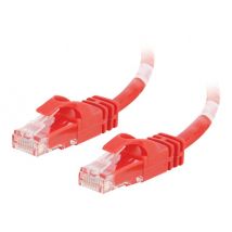 C2G Cat6 Booted Unshielded (UTP) Network Patch Cable - patch cable - 3 m - red