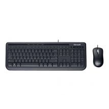 Incase designed by Microsoft Wired Desktop 600 - keyboard and mouse set - UK - black Input Device