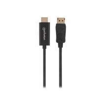 MANHATTAN 1080p DisplayPort auf HDMI-Kabel schwarz 1,8