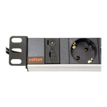 ROLINE 48,26cm-Steckdosenleiste 8fach 2m