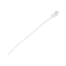 Startech 10cm(4") Cable Ties with Mounting Hole, 2mm(1/16") wide, 24mm(7/8") Bundle Dia. 8kg(18lb) Tensile Strength, Nylon 66 Self Locking Ties with Screw Hole, UL Listed, 100 Pack - UL94 V-2 Rated - TAA (CBMZTS10N4) - cable tie - TAA Compliant