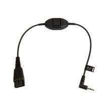 JABRA QD Cord to 2.5mm pin plug straight