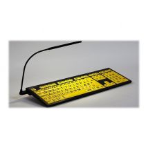 LogicKeyboard Largeprint - keyboard - mini, Mac - QWERTY - UK - black on yellow Input Device