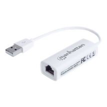 MANHATTAN USB Adapter USB 2.0 -> RJ45 Fast Ethernet    weiß