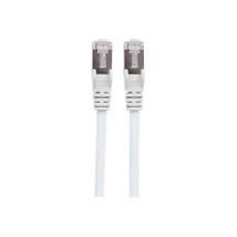 INTELLINET Patchkabel RJ45 S/FTP Cat6 0,5m LSZH Hebels. weiß