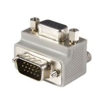 StarTech Right Angle VGA Adapter - Right Angle VGA to VGA - Male/Female - Type 1 - VGA Adapter Cable (GC1515MFRA1) - VGA adapter