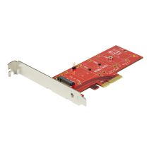 Startech M2 PCIe SSD Adapter - x4 PCIe 3.0 NVMe / AHCI / NGFF / M-Key - Low Profile and Full Profile - SSD PCIe M.2 Adapter (PEX4M2E1) - interface adapter - M.2 Card - PCIe x4