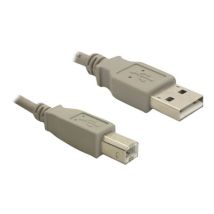 DELOCK USB Kabel A -> B St/St 1.80m grau