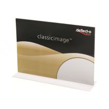 Deflecto Classic Image sign holder - for A4 - double-sided - Crystal Clear