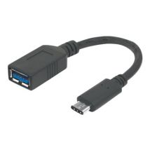 MANHATTAN USB-C Kabel C-Stecker - A-Buchse 12cm USB 3.1 Gen1