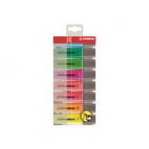 STABILO BOSS ORIGINAL - highlighter - fluorescent blue, fluorescent orange, fluorescent red, fluorescent yellow, fluorescent green, fluorescent pink, fluorescent lilac, fluorescent turquoise (pack of 8)