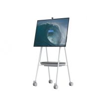 Steelcase cart - for interactive flat panel - grey, arctic white, pewter
