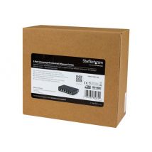 StarTech.com 5-Port Ethernet Switch - 10/100Mbps Industrial Networking Solution - IP30-rated Energy Efficient Internet Switch (IES5102) - switch - 5 ports - unmanaged
