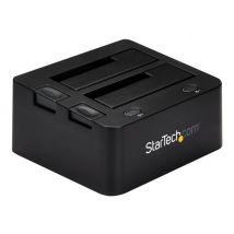 StarTech.com Dual-Bay USB 3.0 to SATA and IDE Hard Drive Docking Station, USB Hard Drive Dock, External 2.53.5 SATA III and IDE (40 pin) SSDHDD Docking Station, Hot-Swap Hard Drive Bays - Top-Loading - storage controller - ATA / SATA 6Gb/s - USB 3.0