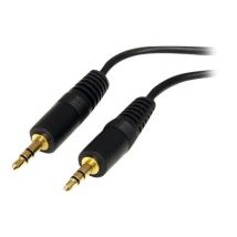 StarTech.com 6 ft. (1.8 m) 3.5mm Audio Cable - 3.5mm Audio Cable - Gold Plated Connectors - Male/Male - Aux Cable (MU6MM) - audio cable - 1.8 m