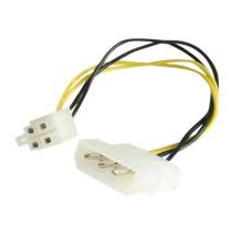 StarTech 6in LP4 to P4 Auxiliary Power Cable Adapter - LP4 to 4 pin ATX - Molex to P4 Adapter - LP4 to P4 (LP4P4ADAP) - power adapter - 4 pin internal power (5V) to 4 pin ATX12V - 15.2 cm