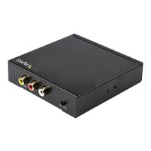 StarTech HDMI to RCA Converter Box with Audio - Composite Video Adapter - NTSC/PAL - 1080p (HD2VID2) - video converter - black