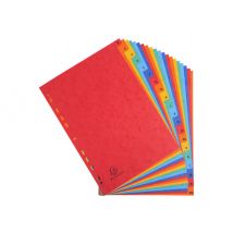 Exacompta Nature Future - divider - 20 parts - for A4 - tabbed - mottled assorted