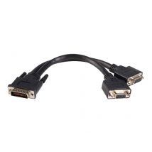 StarTech.com DMS 59 to VGA Splitter - 8in - DMS 59 to 2x VGA - Y Cable - Monitor Splitter Cable - DMS 59 Cable - DMS 59 to VGA Adapter (DMSVGAVGA1) - VGA cable - 20 cm