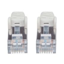 INTELLINET Patchkabel Cat6a-Stecker/Cat7-Rohkabel 0,25m grau