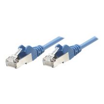 INTELLINET Patchkabel RJ45 SF/UTP Cat5e  5m Hebelschutz blau