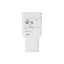 HP 738 - black - original - DesignJet - ink cartridge