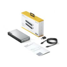 ALOGIC DV4 - docking station - USB-C / USB-A - 3 x HDMI, DP - 1GbE