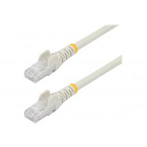 StarTech.com 1m CAT6 Ethernet Cable, 10 Gigabit Snagless RJ45 650MHz 100W PoE Patch Cord, CAT 6 10GbE UTP Network Cable w/Strain Relief, White, Fluke Tested/Wiring is UL Certified/TIA - Category 6 - 24AWG (N6PATC1MWH) - patch cable - 1 m - white