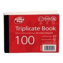 Pukka Pad - triplicate book - 100 sheets - 105 x 130 mm - triplicate