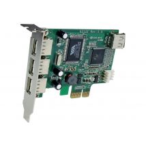 Startech 4 Port PCI Express Low Profile High Speed USB Card - PCIe USB 2.0 Card - PCI-E USB 2.0 Card (PEXUSB4DP) - USB adapter - PCI Express x1 - 4 ports