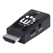 MANHATTAN HDMI auf VGA-Mikrokon. optional MikroUSB Stromport