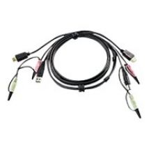 ATEN 2L-7D02UH - video / USB / audio cable - 1.8 m