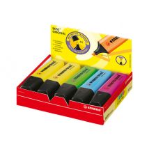 STABILO BOSS ORIGINAL - highlighter - fluorescent blue, fluorescent yellow, fluorescent green, fluorescent pink (pack of 10)