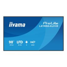 iiyama ProLite LE9864UHS-B1AG 98" Class (97.5" viewable) LED-backlit LCD display - 4K - for digital signage