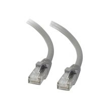 C2G Cat5e Booted Unshielded (UTP) Network Patch Cable - patch cable - 3 m - grey