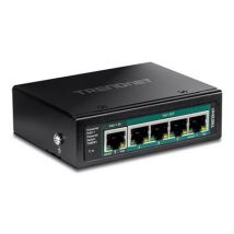TRENDnet Switch 5-p. Industr. Gbit PoE Pass-Through Din-Rail