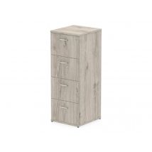 Dynamic Impluse - vertical filing cabinet - 4 drawers - grey oak