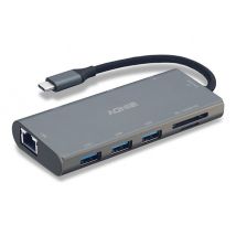 LINDY USB 3.1 Type C Multi-Port Converter - docking station - USB-C - VGA, HDMI - 1GbE