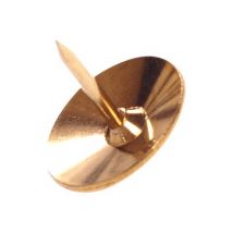 Whitecroft Essentials - thumbtacks - 9.5 mm - brass - pack of 10 x 150