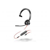 HP Poly Blackwire 3315 - headset - 3.5 mm jack, USB-C