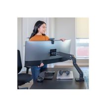 Ergotron Tischhalter HX UWMonitor -49-19kg -SW -1800R Wölb.