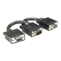 MANHATTAN SVGA Y Kabel HD15 St/2xBu 0.15cm          schwarz