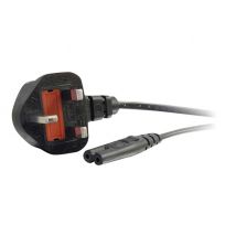C2G Non-Polarised Power Cord - power cable - power IEC 60320 C7 to BS 1363 - 3 m