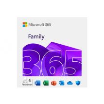 Microsoft 365 Family - subscription licence (1 year) - up to 6 users
