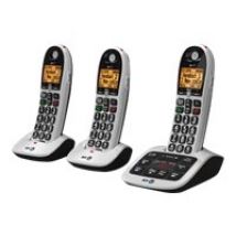BT 4600 Advanced Nuisance Call Blocker Trio - cordless phone - answering system with caller ID + 2 additional handsets - 3-way call capability