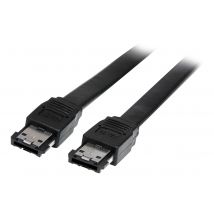 StarTech.com Shielded External eSATA Cable - eSATA cable - Serial ATA 150 - eSATA (M) to eSATA (M) - 3 ft - black - ESATA3 - eSATA cable - 91 cm