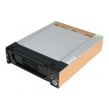 Startech 5.25 in Rugged SATA Hard Drive Mobile Rack Drawer - Aluminum Removable Hard Drive Bay (DRW150SATBK) - storage mobile rack